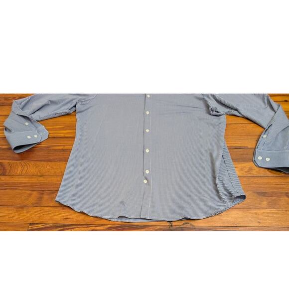 Mizzen Main Shirt Mens 2XL Trim Fit Blue Trim Fit Spinnaker Collection Plaid - Picture 7 of 7